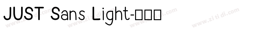 JUST Sans Light字体转换